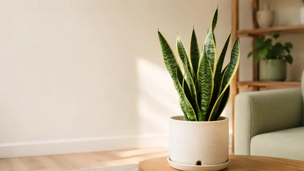 snake plant for beginners who forget to water