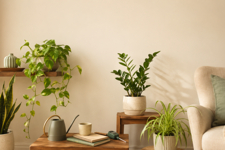 low light plants for apartments in a cozy small living room